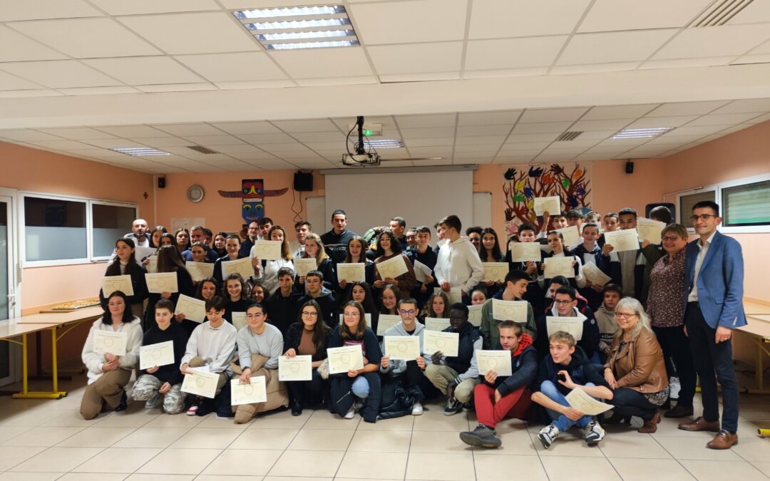 Remise des diplômes du brevet