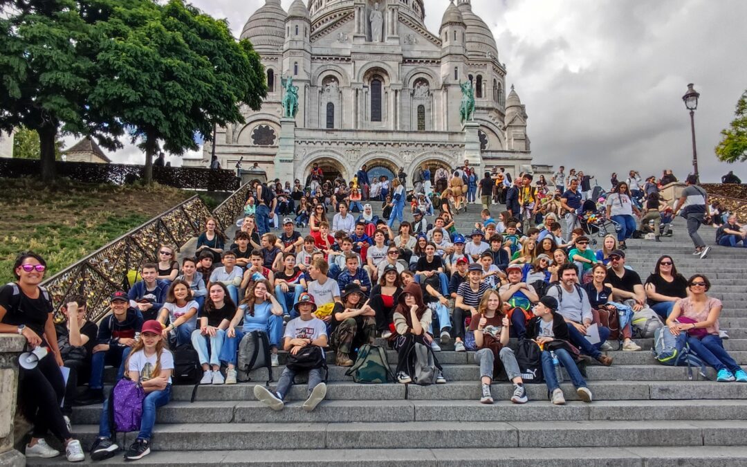 Les 4èmes du collège Saint Louis à Paris.